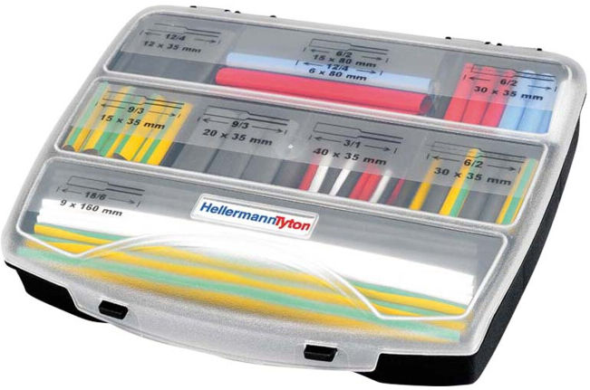 HellermannTyton Kit de gaines thermorétractables ShrinKit 321 u-Basic 380-03005 (380-03005)