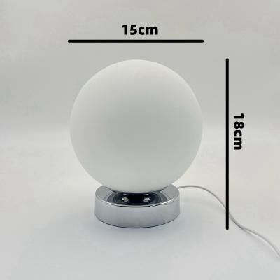 Friendly Fresh Finds Bauhaus Baby Nursing Table Lamp Modern Bedside Lamp For Nursery Bedroom Decor silver matte Finish