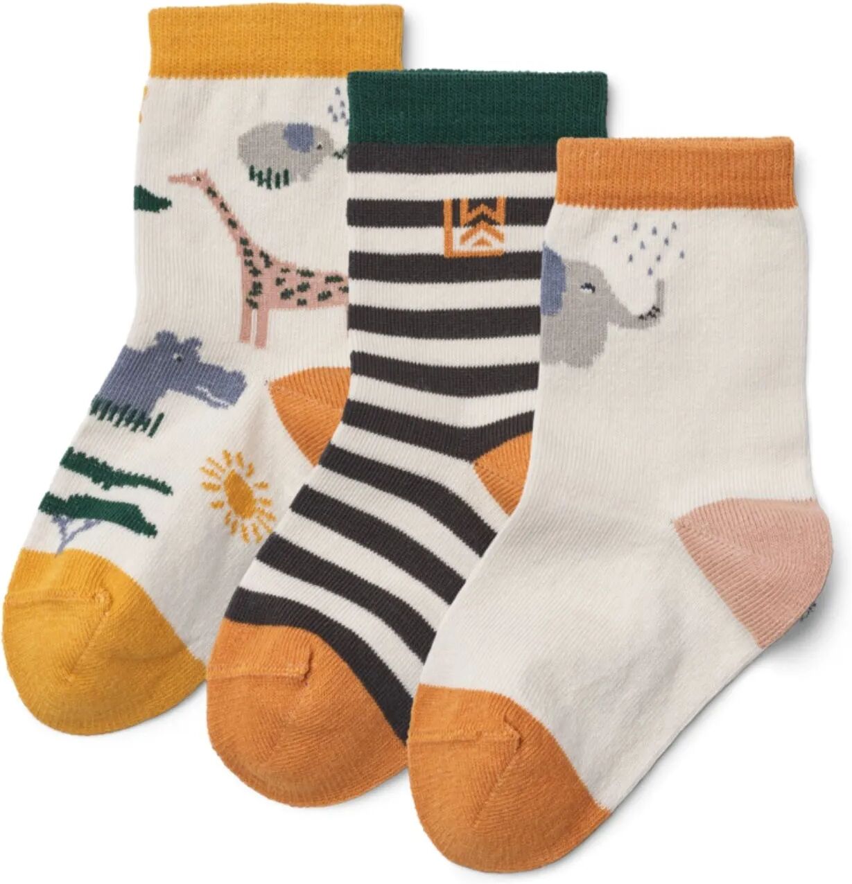 Liewood Lot 3 Chaussettes Safari Abricot 17/18