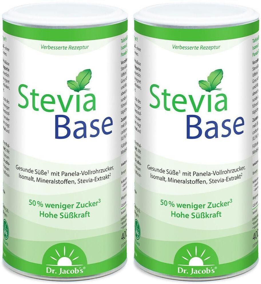 Dr. Jacob's Steviabase Dr.Jacob's Pulver 2x 2x400 g