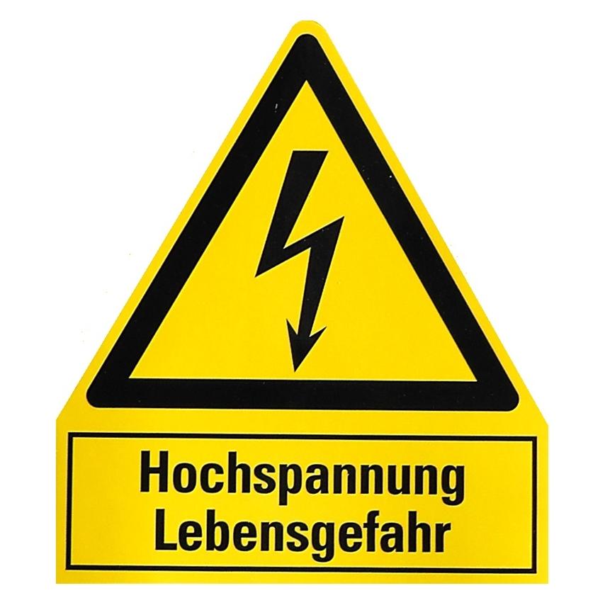 Catu Warnschild 210x240mm ASR A1.3 Hochspannung - Lebensgefahr (AT-774-HD)