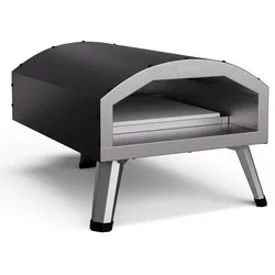 Klarstein LaFiamma Pizza Ofen für den Außenbereich | Duale Heizelemente | 2000W bis zu 450°C Schwarz