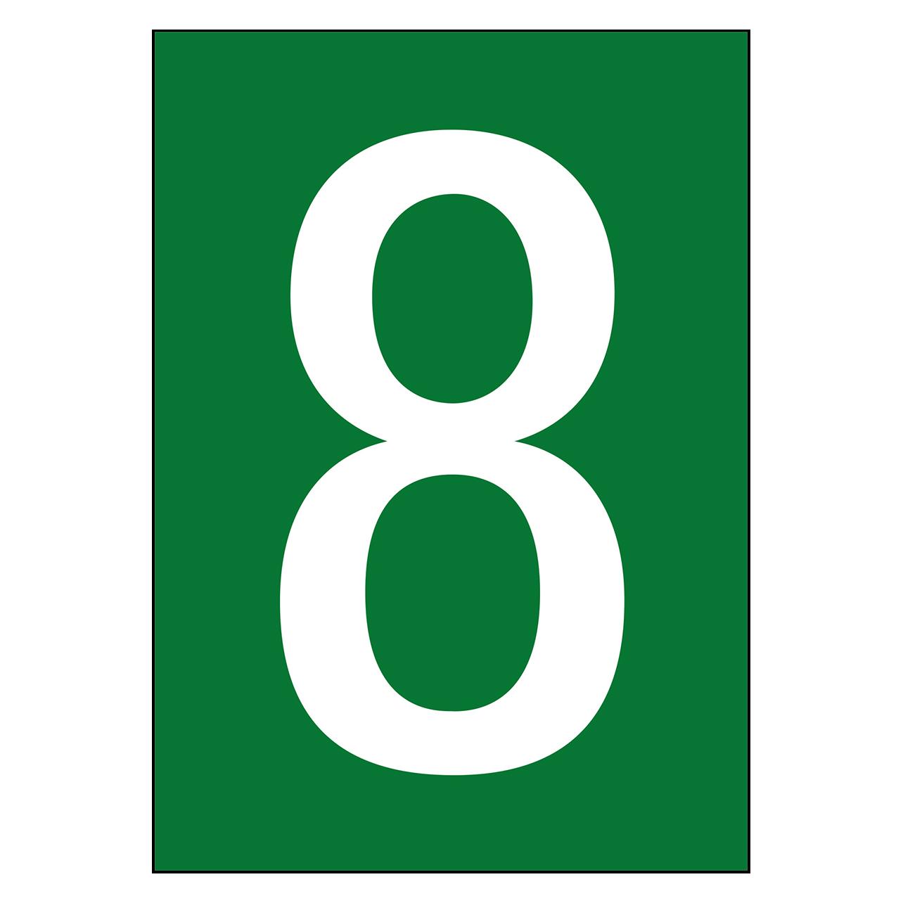 Brady A4-Etiketten mit Zahlen und Buchstaben (NL7541A4GR-8)