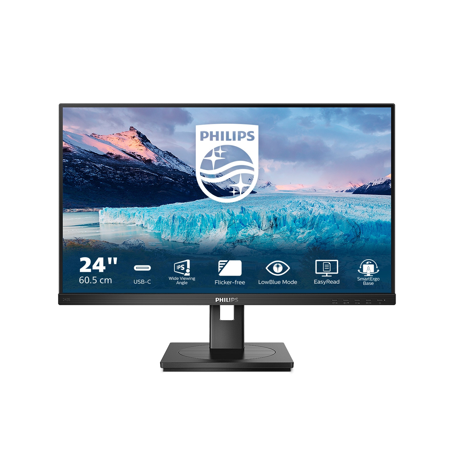 Philips S-Line 243S1 23.8 Zoll Full HD IPS LED 16:9 75 Hz Monitor 243S1/00