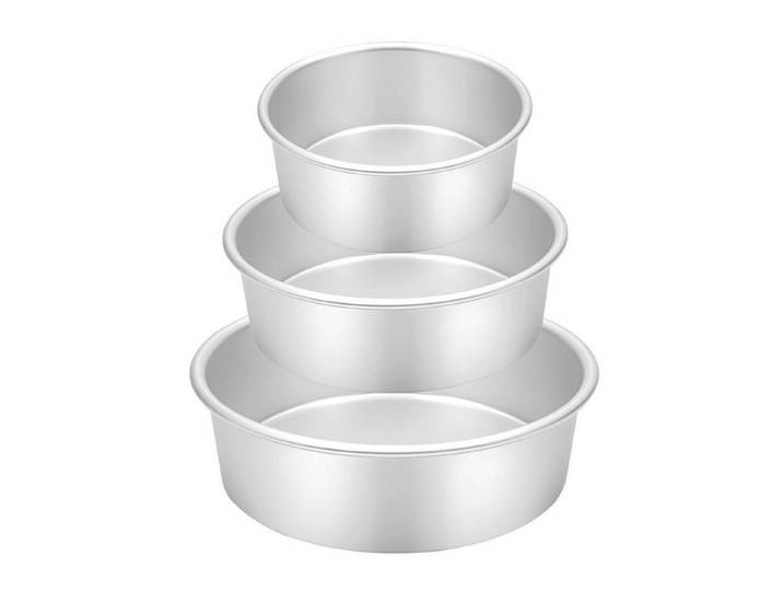 LuxusKollektion Backform Backform Rund 3er Set Ø 15/20/26 cm, (3-tlg)