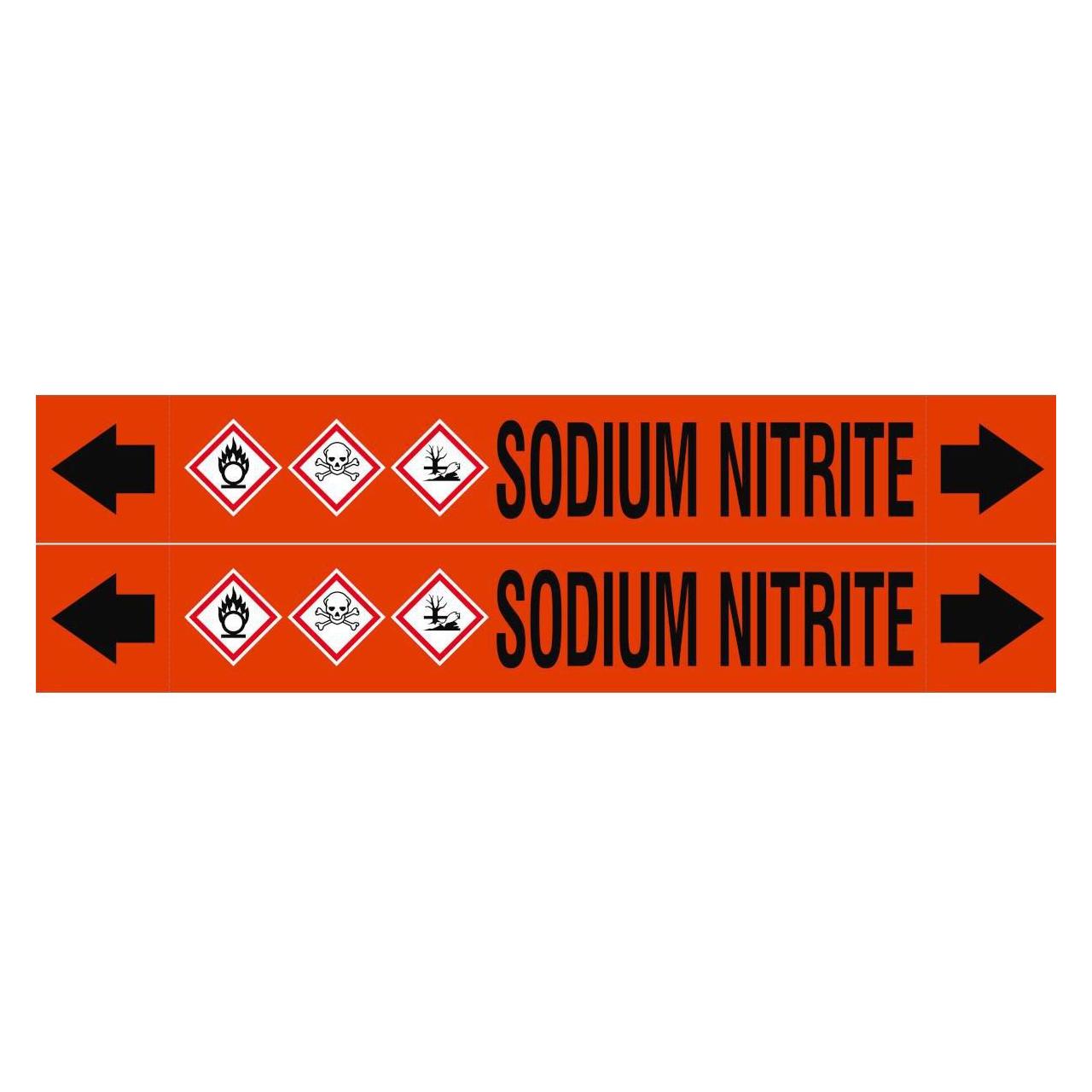 Brady ASME - Rohrmarkierer - Sodium Nitrite (ASMEPM-50X345MM-SODIUM NITRITE)