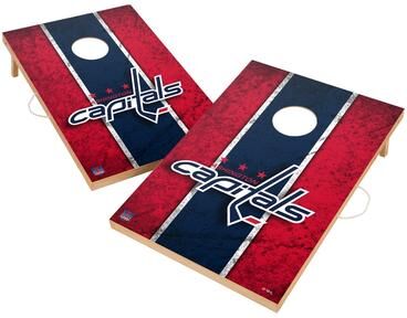 Skip's Garage Vintage Washington Capitals NHL Regulation 2x4 Cornhole Set