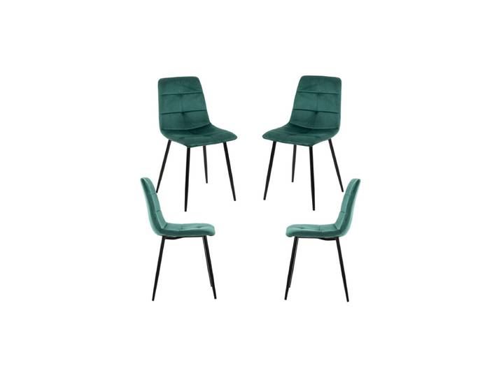 Set 4 Stühle Daris Samt - Vert