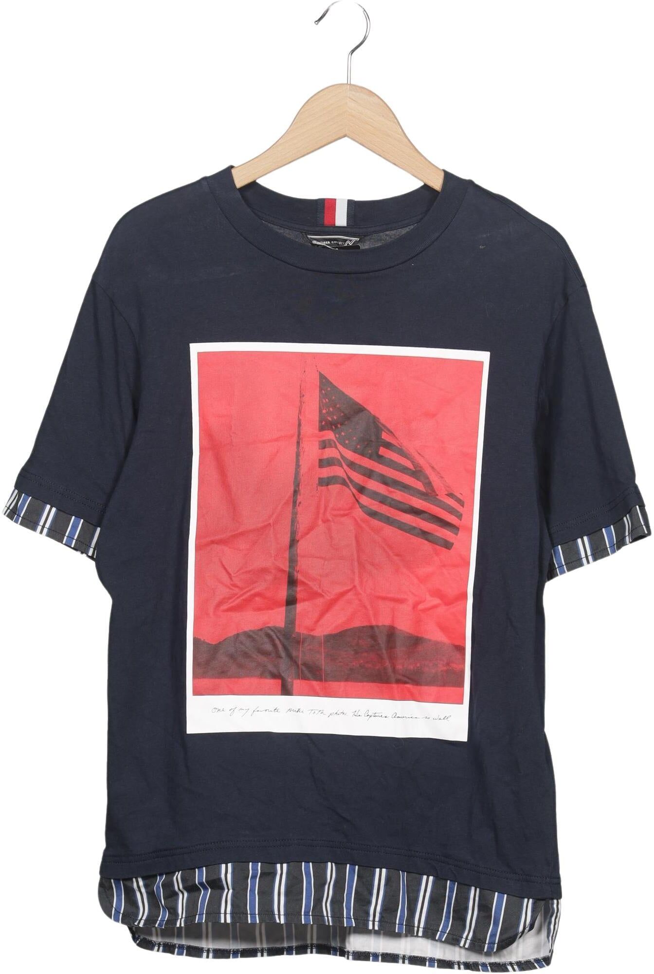 Hilfiger Collection Herren T-Shirt, Mehrfarbig, Gr. S, Baumwolle - Second Hand
