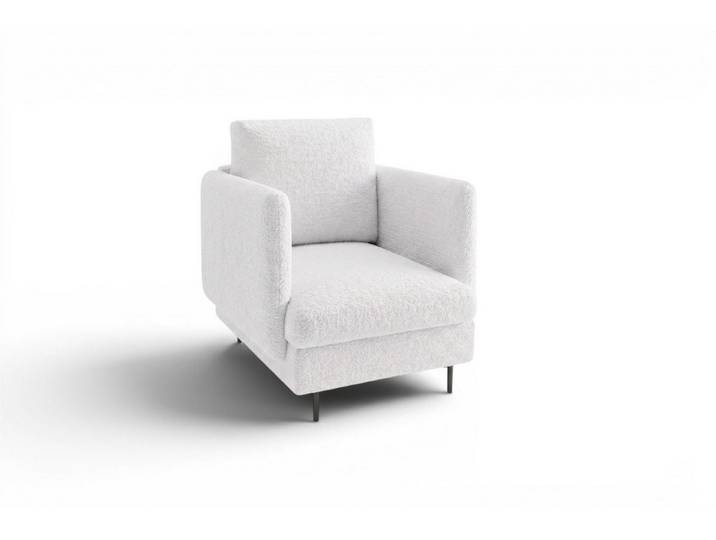 Fun Möbel Sessel Designersessel HELMER in Stoff, Rucken echt bezogen