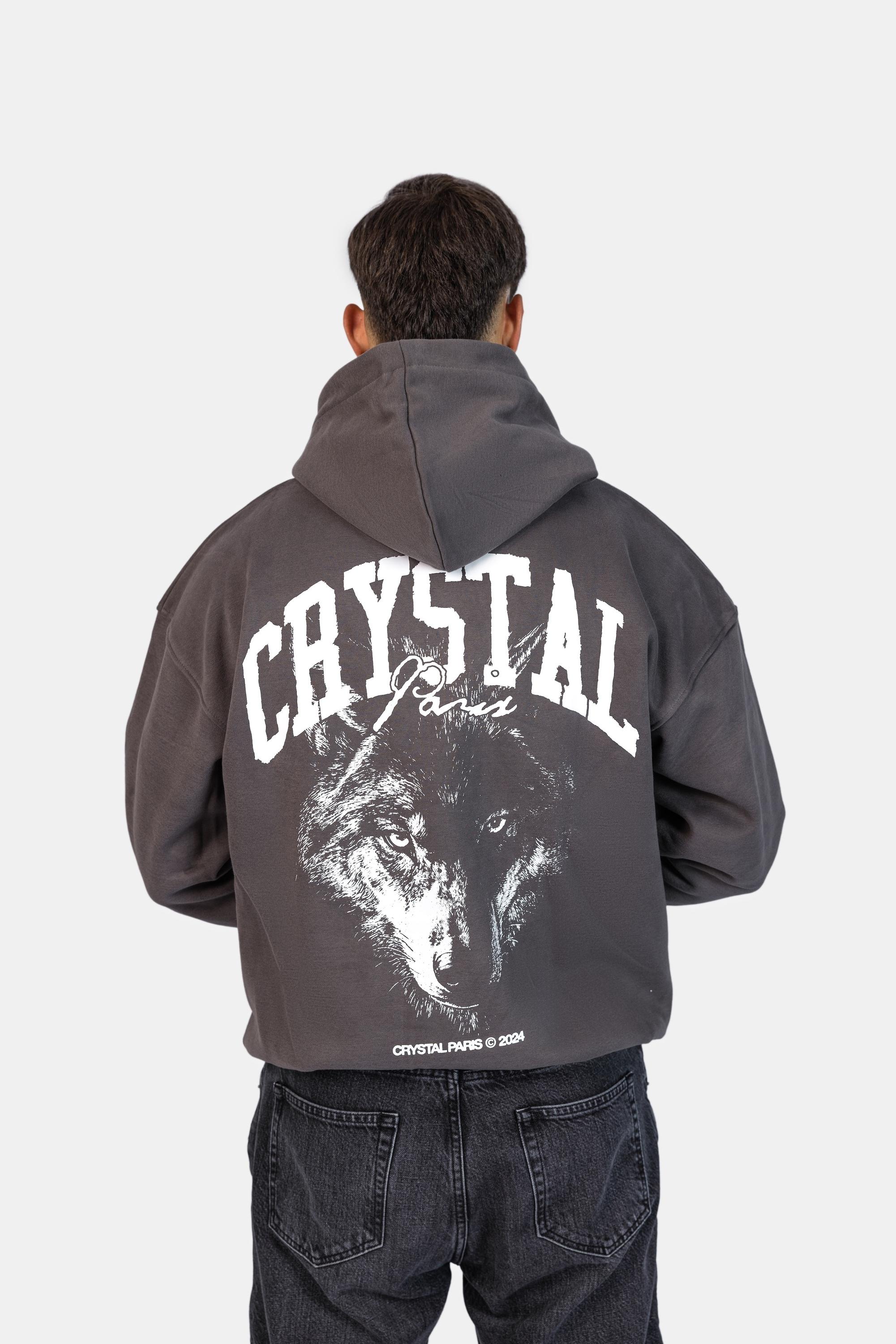 Crystal Paris Oversized hoodie Nightwolf