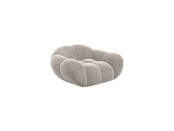 Design Loungesessel „Levante“ mit Samtbezug Samtbezug Sand BLOOMINGLOFT Collection
