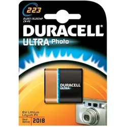 DURACELL Fotobatterie Ultra Photo 223 Packung mit 6 Stück