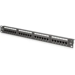 DIGITUS DIGITUS CAT 6, Klasse E Patch Panel, ungeschirmt 24-port RJ45, 8P8C, LSA, 1U, Rack Mount