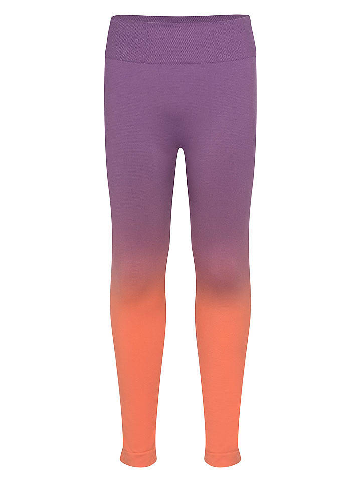Trollkids Funktionsleggings "Senja" in Lila/ Orange - 140