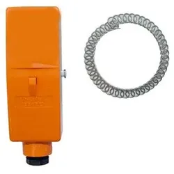 Anlegethermostat BRC/A (Innenskala) von 20-90° C, mit Spannband an Rohren bis 2"