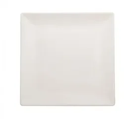 Boston White Flachteller, 30 x 30 cm, quadratisch, Steingut, M1934 1703, 6er-Pack