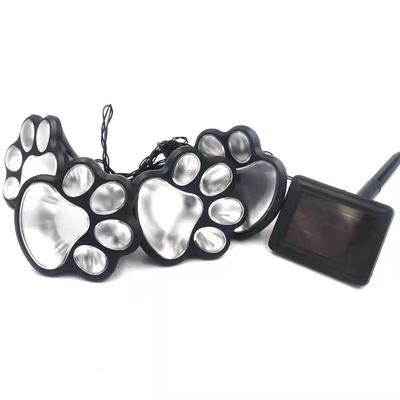 Solar Paw Print Landscape Lights | IP65 Waterproof LED Stone Imitation Garden & Yard Lamps white