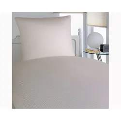 Elegante Mako-Satin Bettwäsche »Hamburger Streifen« Natur 2460-70  – erhältlich in 16 Größen