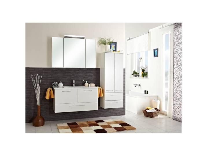 Spiegelschrank 105cm Weiß/Weiß