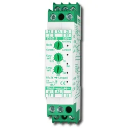 Schalk SCHAL ZSZ 2 Lichtzeit-Impulsschalter 230V AC u. 8-230V UC, 3 Modi 1S 16A m. ZI, Relais