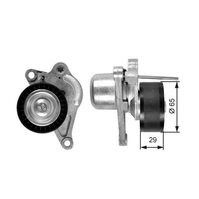 GATES Riemenspanner, Keilrippenriemen Spannrolle, DriveAlign® t38311 für NISSAN RENAULT Vaughall