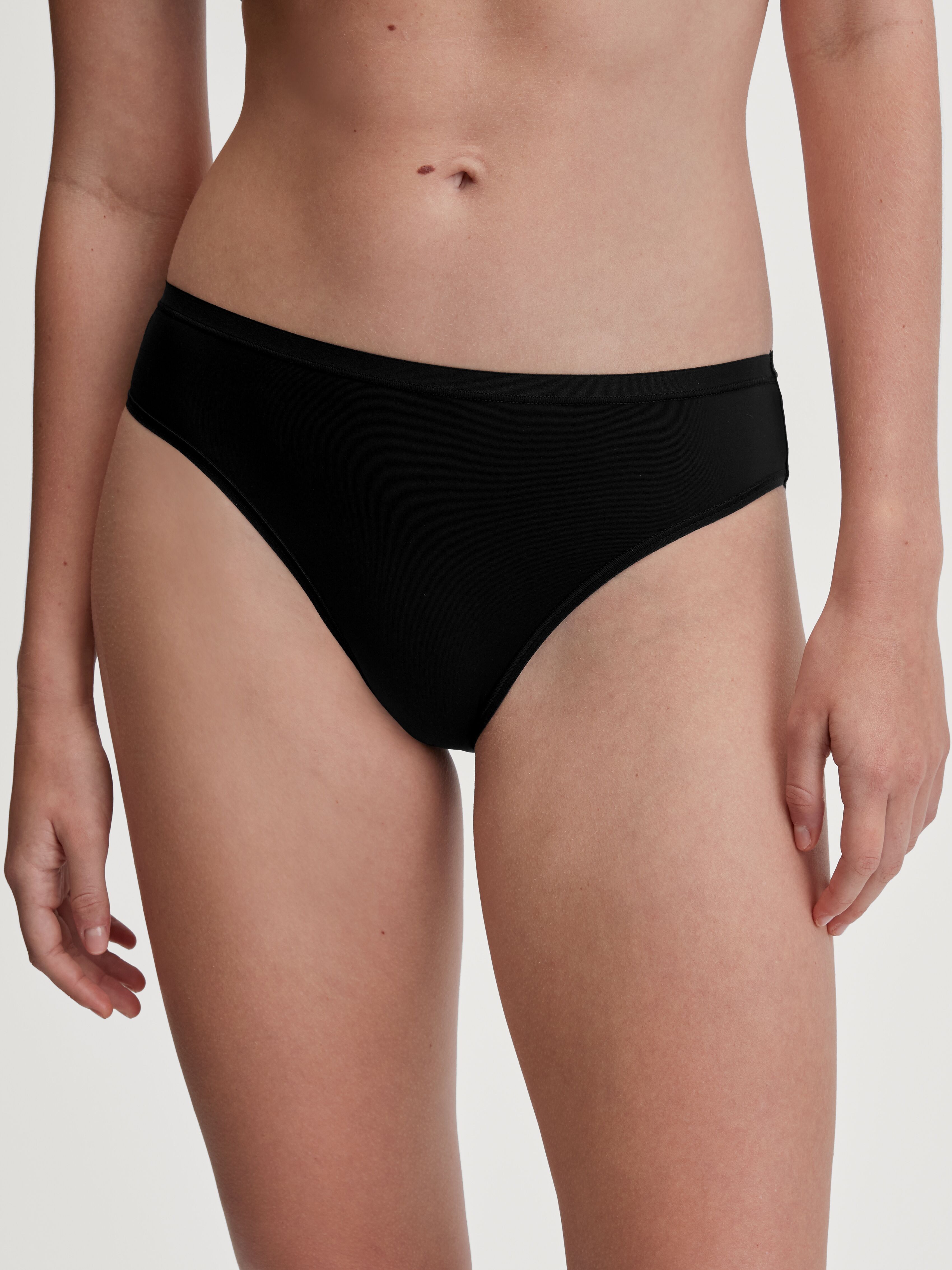 Slip CALIDA "Sleek Skin", Damen, Gr. S (40/42), schwarz, Obermaterial: 73% Polyamid, 27% Elasthan, eng, Unterhosen Slip, basic, bequem, eng, weich