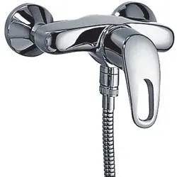 KAJA-MIX Einhebel-Brausebatterie, weiss/gold  33610-W-G