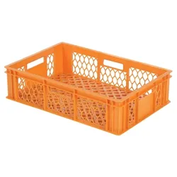 Saro Bäckereikiste BK154 aus Kunststoff ist stapelbar und stabil 600x400x154mm