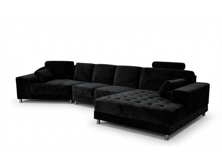 Xlmoebel Wohnlandschaft Moderne L-Form Eckcouch aus Stoff mit USB-Anschlüssen, Eckcouch, Hergestellt in Europa