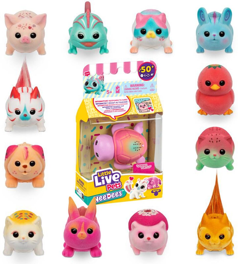 Little Live Pets Peluche interactivo NeeDees pack individual Moose modelos surtidos.