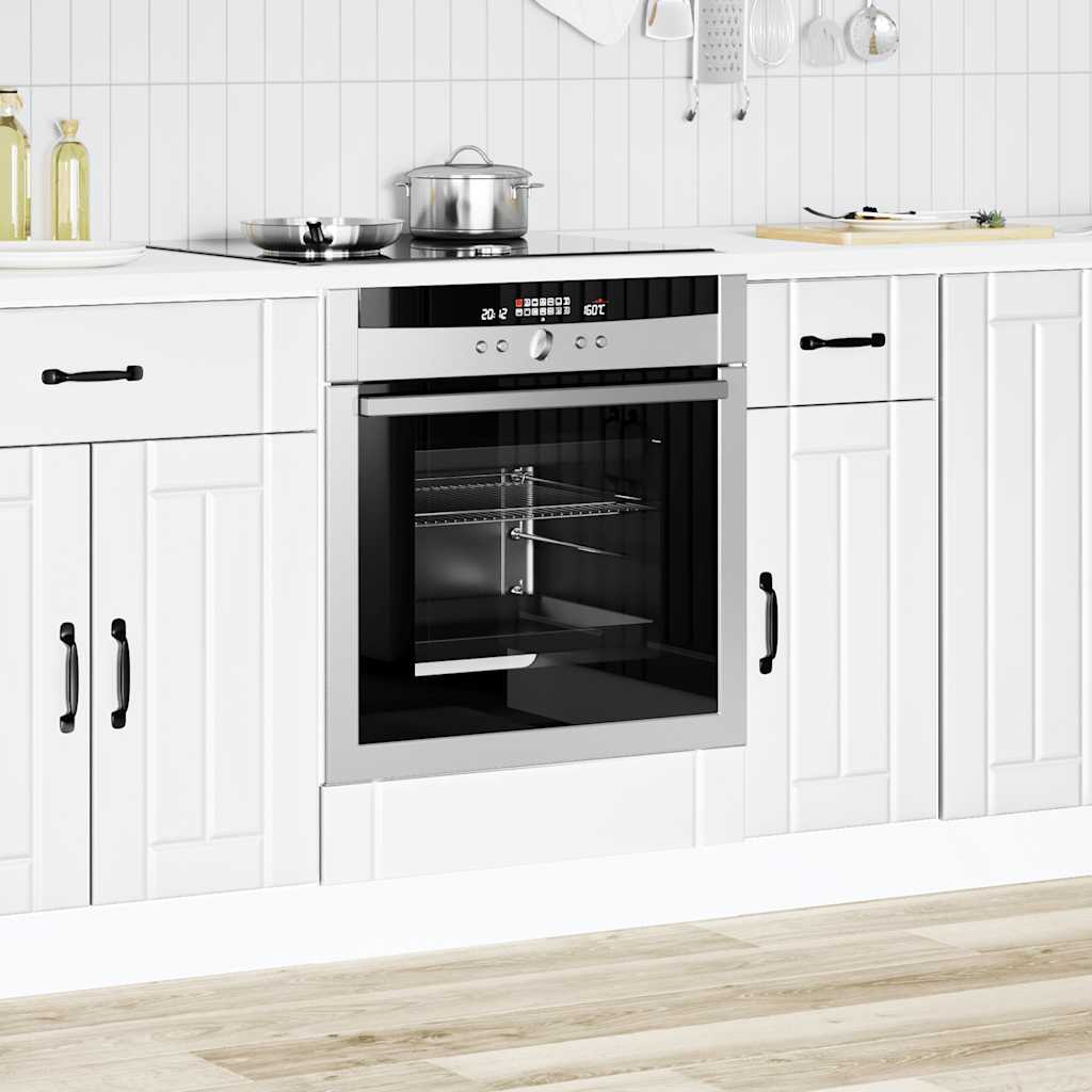 vidaXL Armoire à four Lucca blanc bois d'ingénierie
