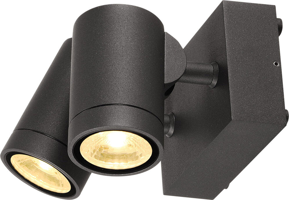 Slv Helia Outdoor Wandleuchte, Led, 3000k, Ip55, Anthrazit, 2x8w - Stand-, Wand- Und Deckenleuchten (Outdoor)