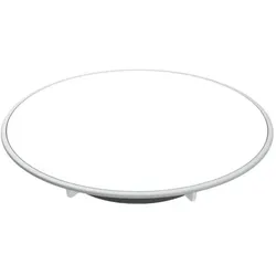 Geberit d90 Duschwannen-Ablaufdeckel 150266111 Platte weiß, Ring hochglanz-verchromt, Sperrwasserhöhe 30/50mm