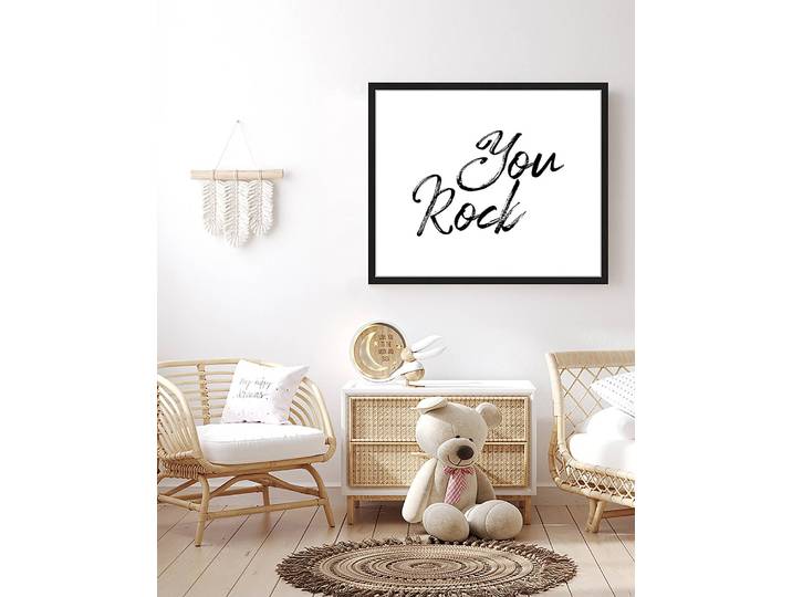 Tableau déco You Rock 53 x 63cm Multicolore