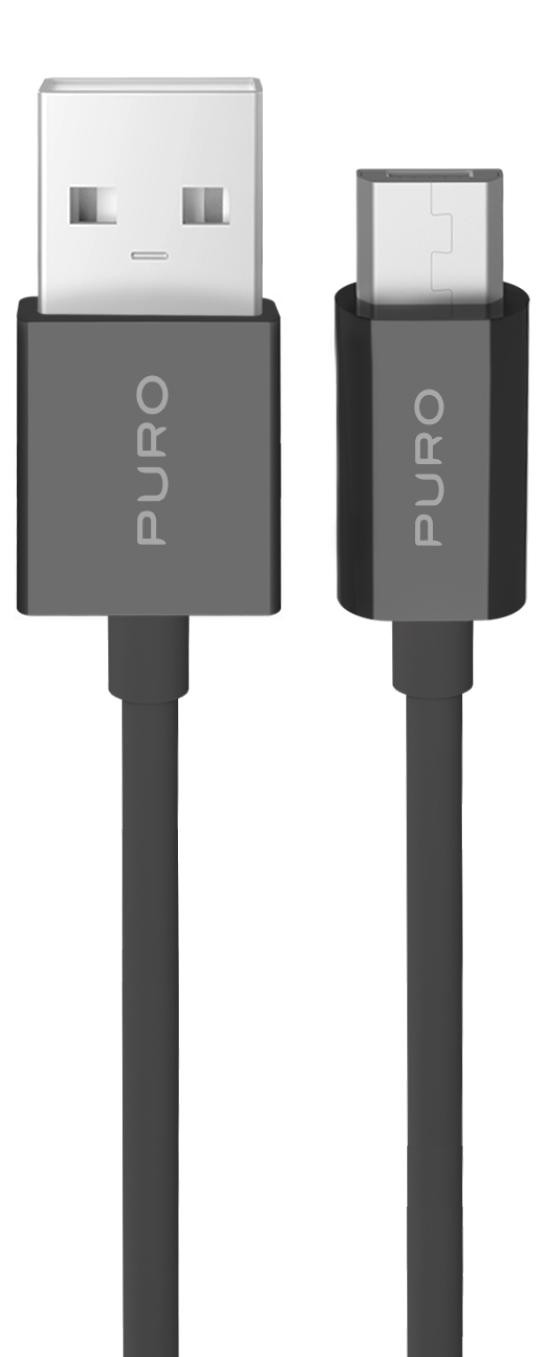 PURO USB-A naar Micro-USB TPE-kabel, 1 m