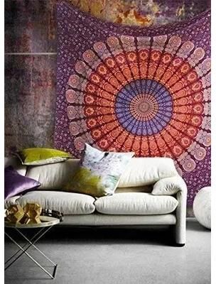 Uplift Treasures Bohemian Mandala Wall Tapestry Decor 2 59.06 39.37 In
