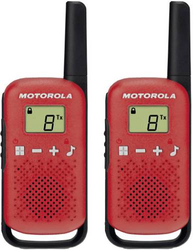 Motorola Solutions TALKABOUT T42 rot PMR-Handfunkgerät 2er Set