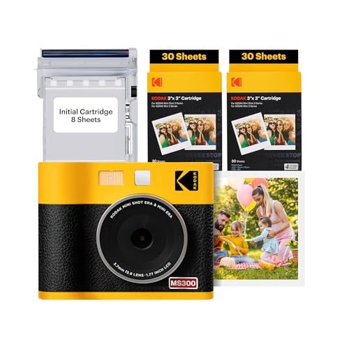 KODAK Mini Shot 3 ERA 2-in-1 instant camera en fotoprinter, Geel