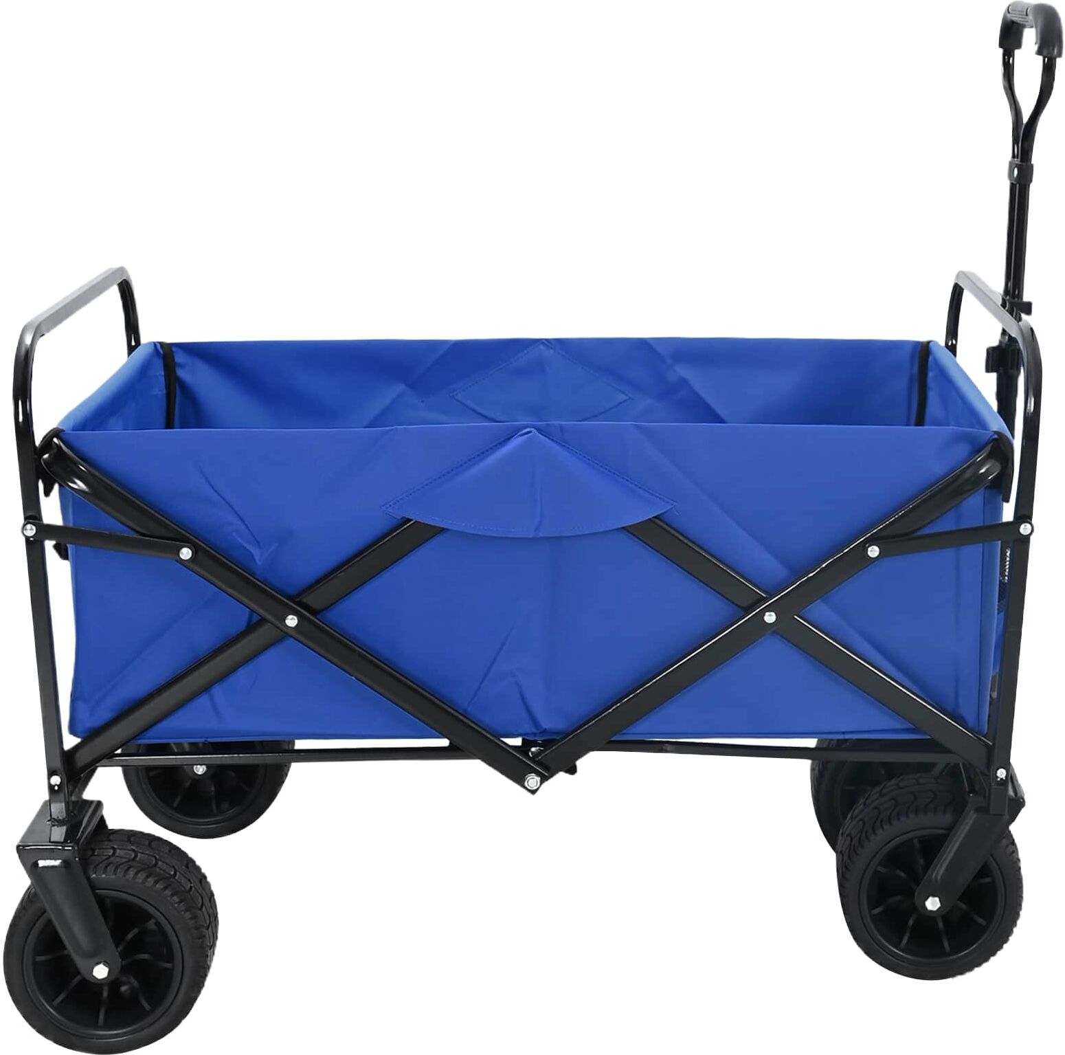 vidaXL Chariot de courses pliant 89 x 63 x 96 cm Bleu 200 kg
