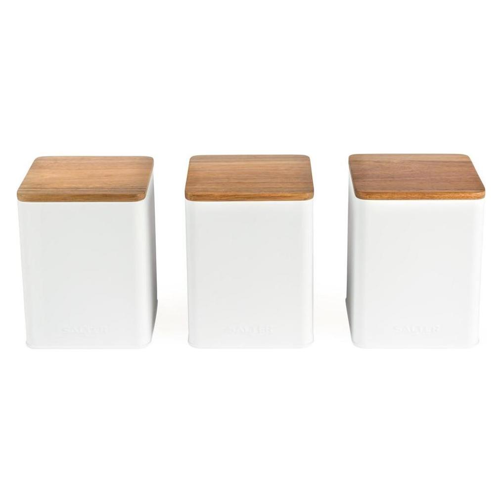 Salter BW12898WEU7 Toronto 3-Piece Canister Set White (1.60 l) (BW12898WEU7)