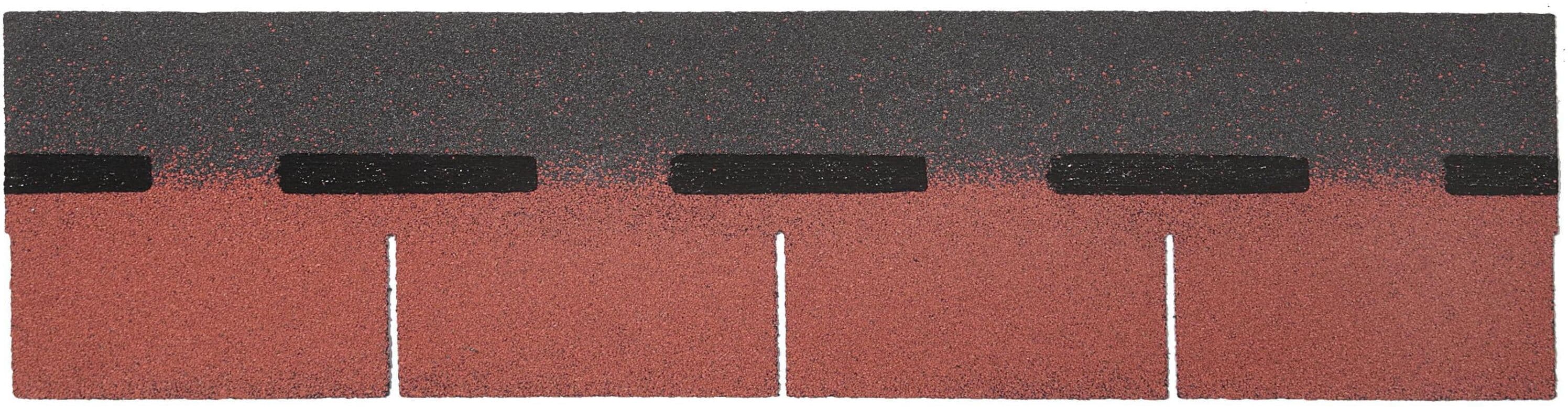Dachschindeln "Colibri EASY Rechteck, 17 Stk. ca. 2qm", rot (grau), B:34m L:77,7m, Dachpappen, Dachschindeln grau Einheitsgröße