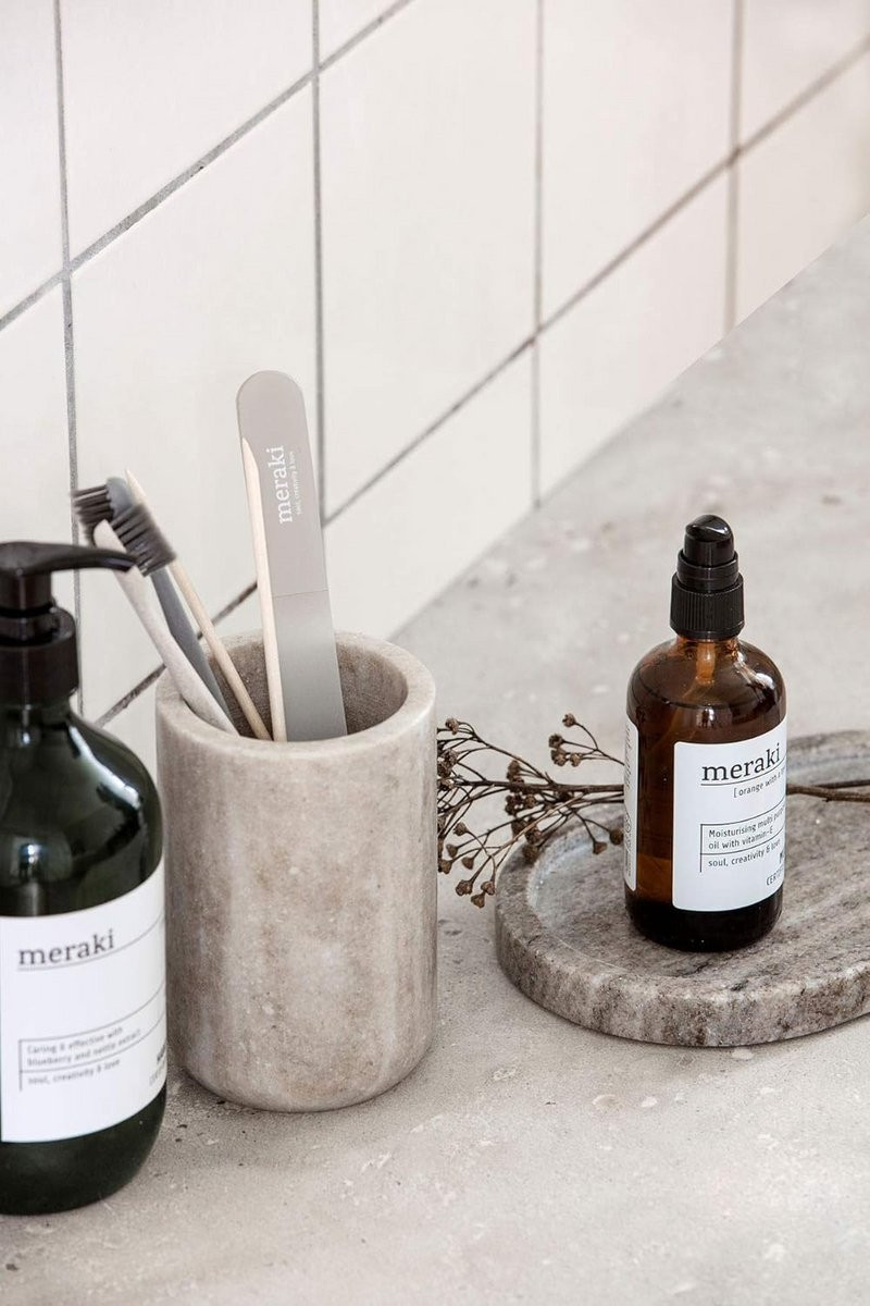 Decoratieve Marmeren Plank of Schaal Beige voor Badkamer of Keuken