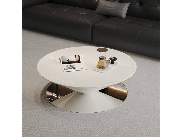 Design Simple Table basse élégant luxe Glamour Unique Table d'appoint ronde qualité Mesa De Centro Sala meubles De salon