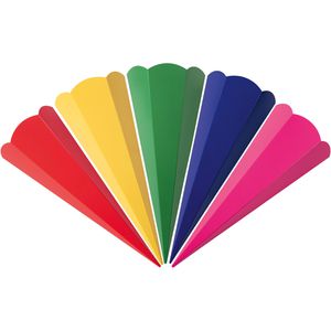 Folia Schultüte 94599 Rohling, sortiert, für Mädchen und Jungen, eckig, 41 cm, 10 Stück