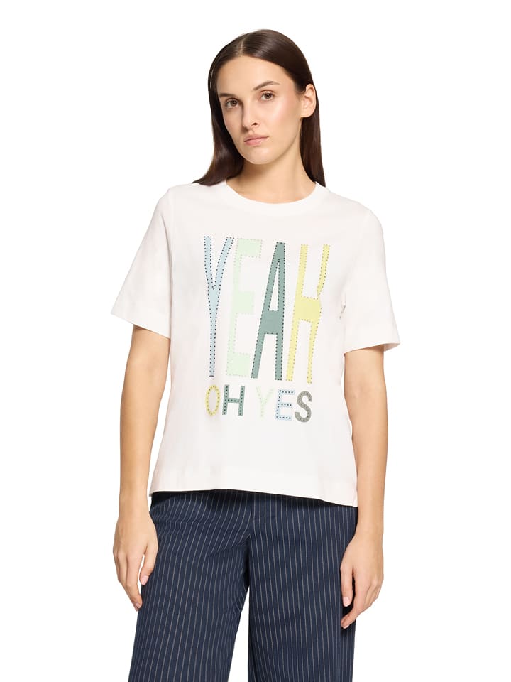 CARTOON Shirt in Weiß - 42