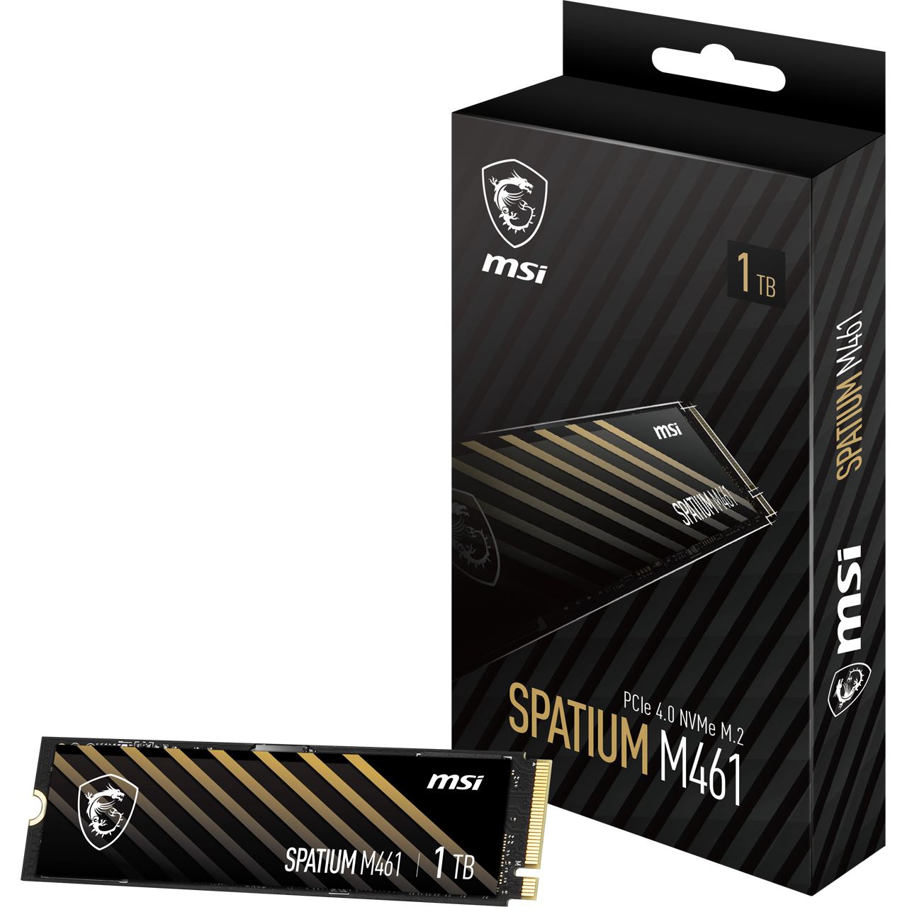 1TB MSI Spatium M461 M.2 2280 PCIe 4.0 x4 3D-NAND QLC (S78-440L1D0-P83)