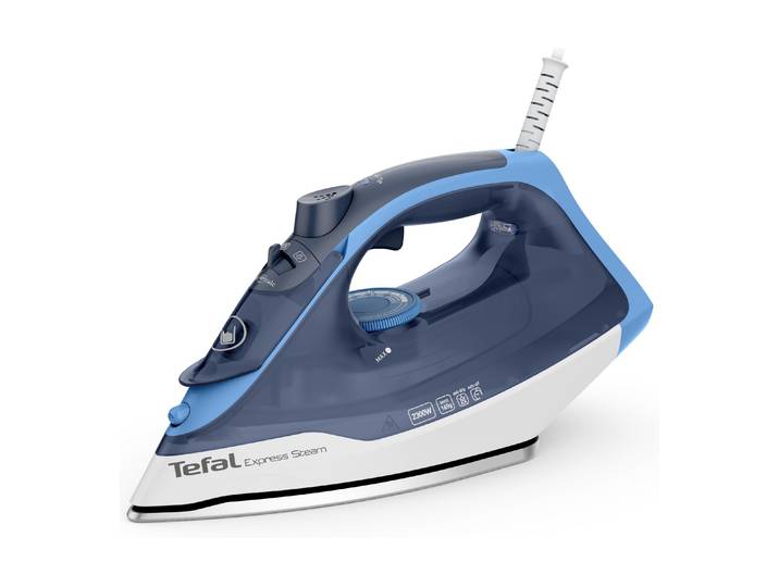 Dampfbügeleisen TEFAL Bügeleisen Express Steam , blau, B:13cm H:15cm T:30cm, Bügeleisen, Dampfbügeleisen