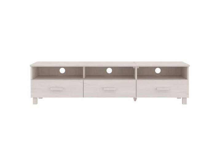 LVL - MEUBLE DE SEJOUR - Meuble TV Blanc 158x40x40 cm Bois de pin solide(3701)