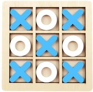 Inspire Curations Mini Montessori Wooden Chess Game For Kids (Portable Brain Training Board) blue 1pcs